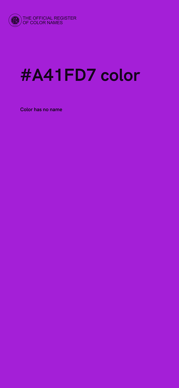 #A41FD7 color image