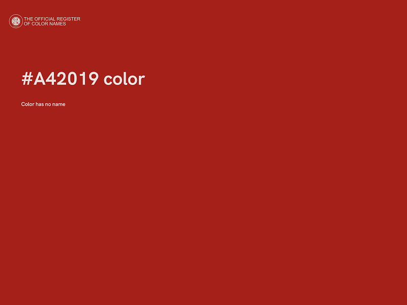 #A42019 color image