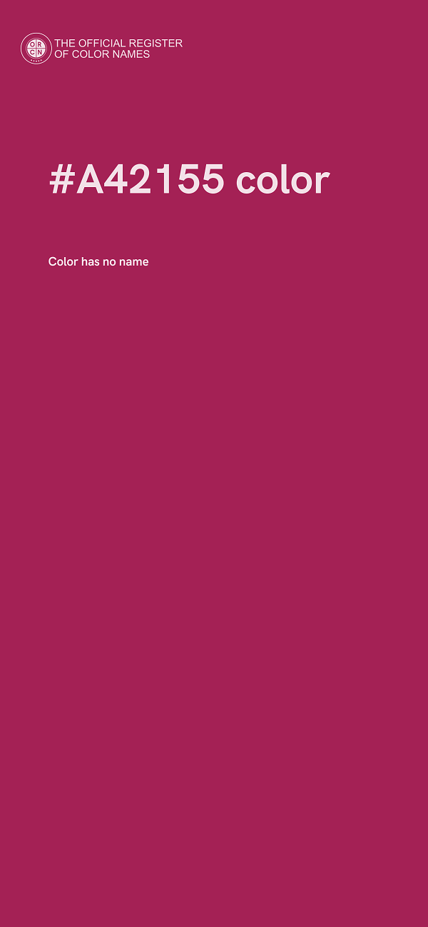 #A42155 color image