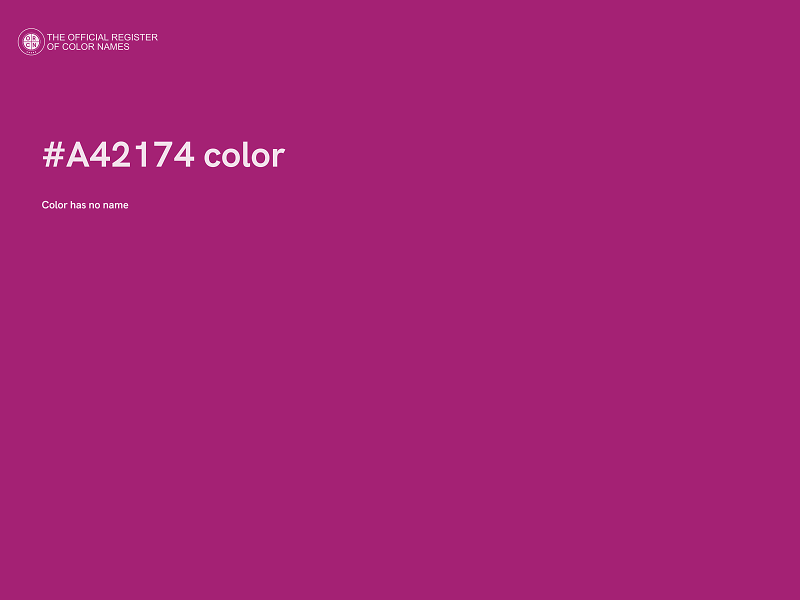 #A42174 color image