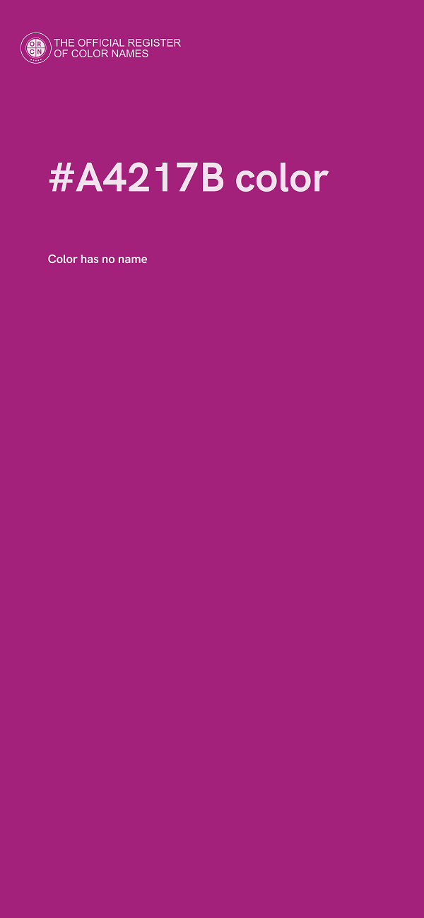 #A4217B color image