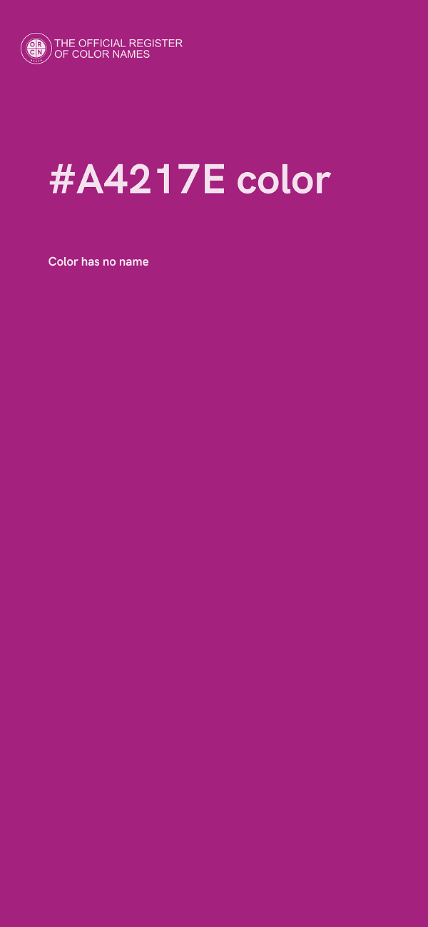 #A4217E color image