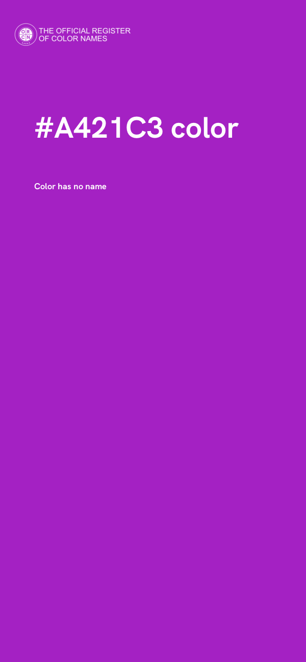 #A421C3 color image