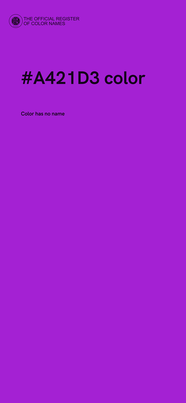 #A421D3 color image