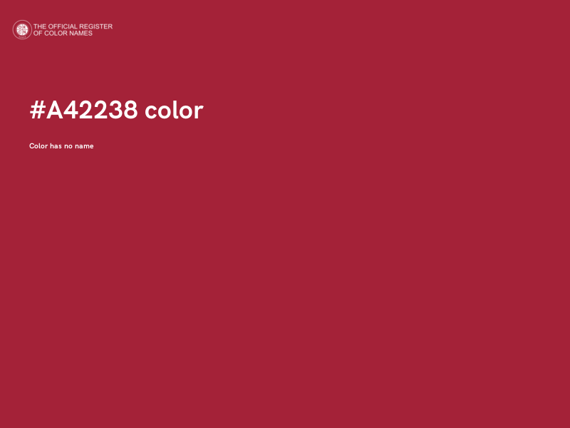 #A42238 color image