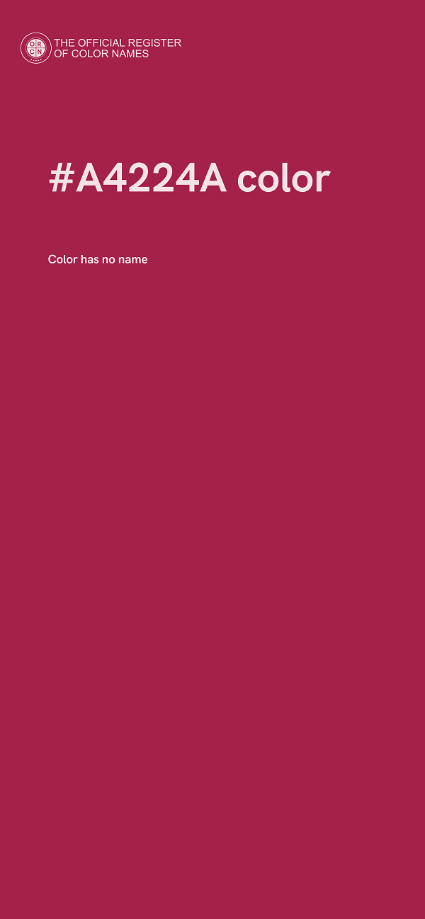 #A4224A color image
