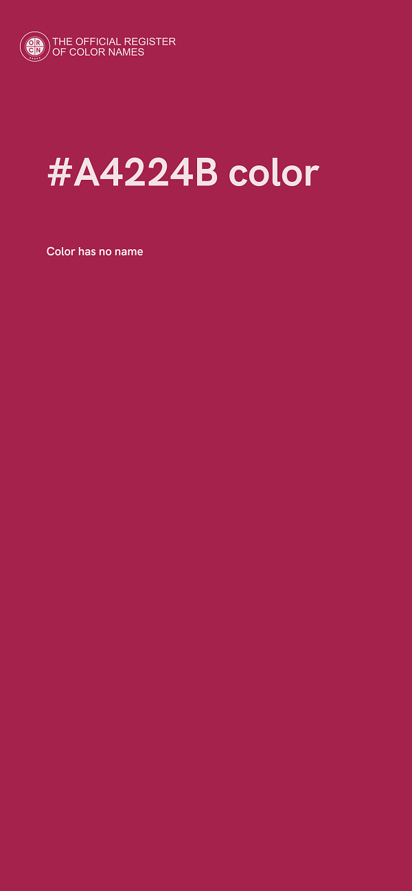 #A4224B color image