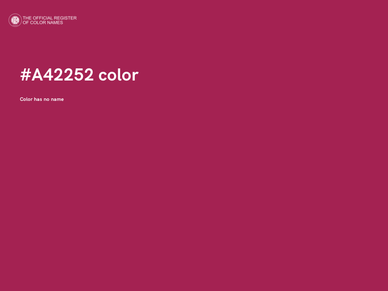 #A42252 color image