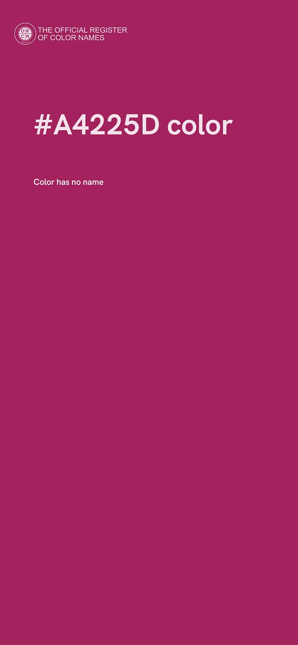 #A4225D color image