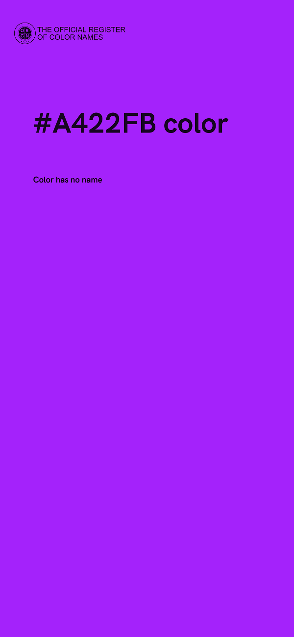 #A422FB color image