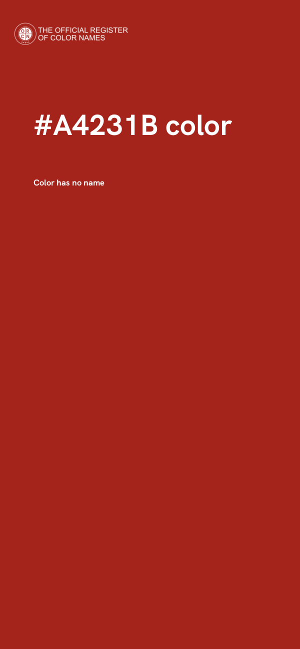 #A4231B color image
