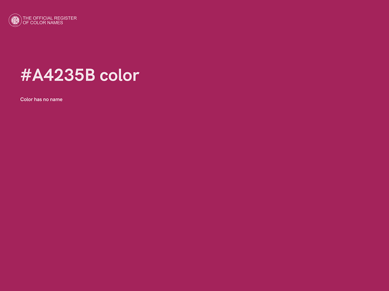 #A4235B color image