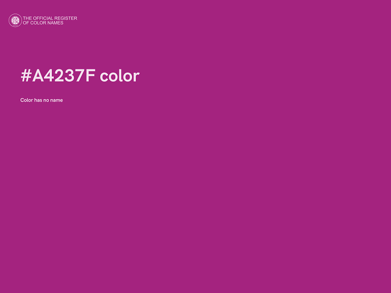 #A4237F color image