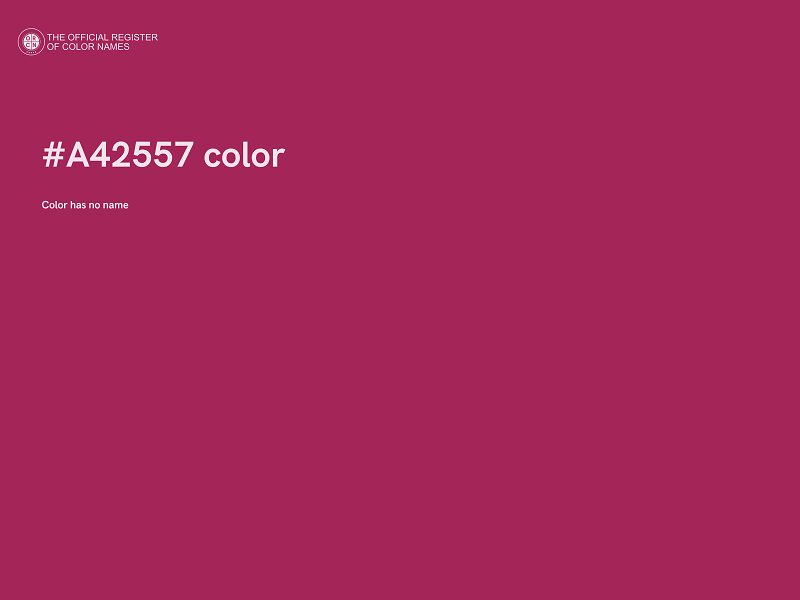 #A42557 color image