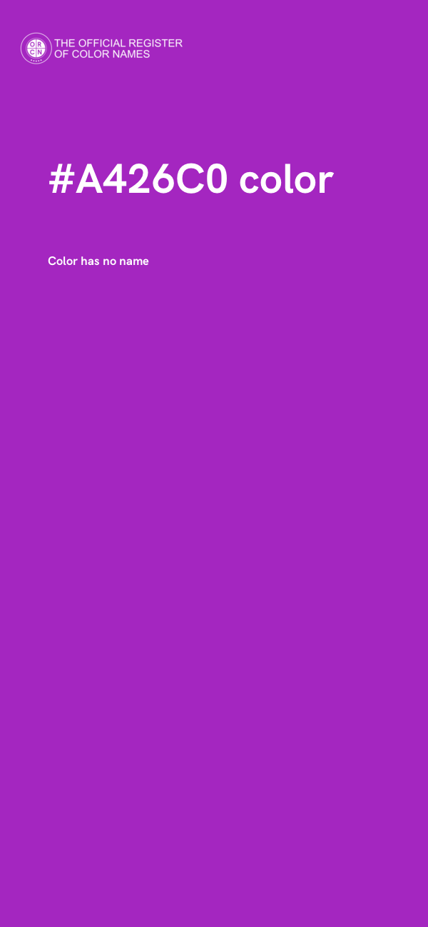 #A426C0 color image