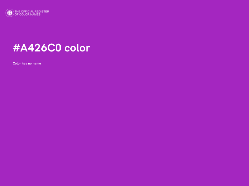 #A426C0 color image