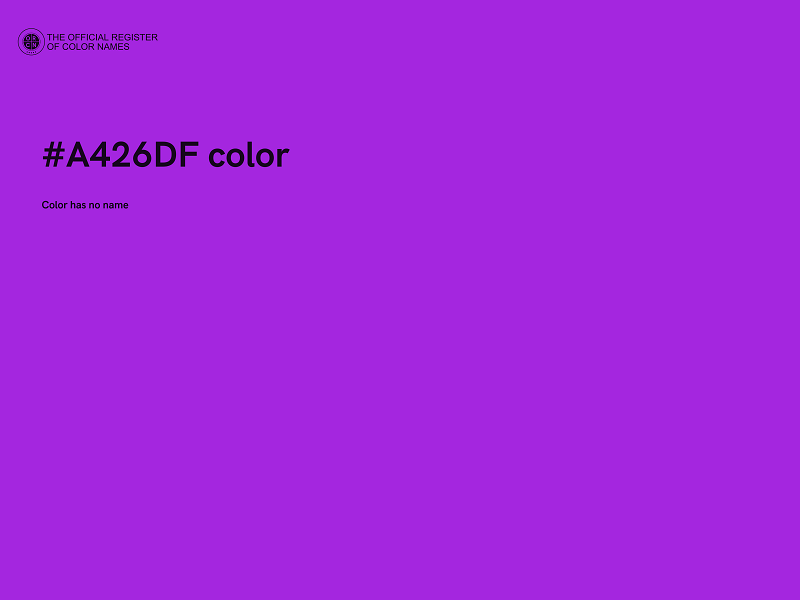 #A426DF color image