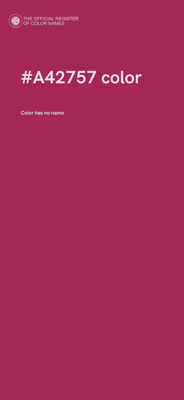 #A42757 color image