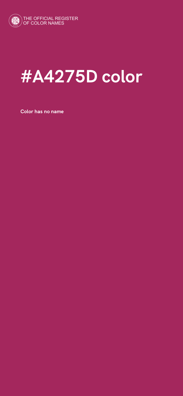 #A4275D color image