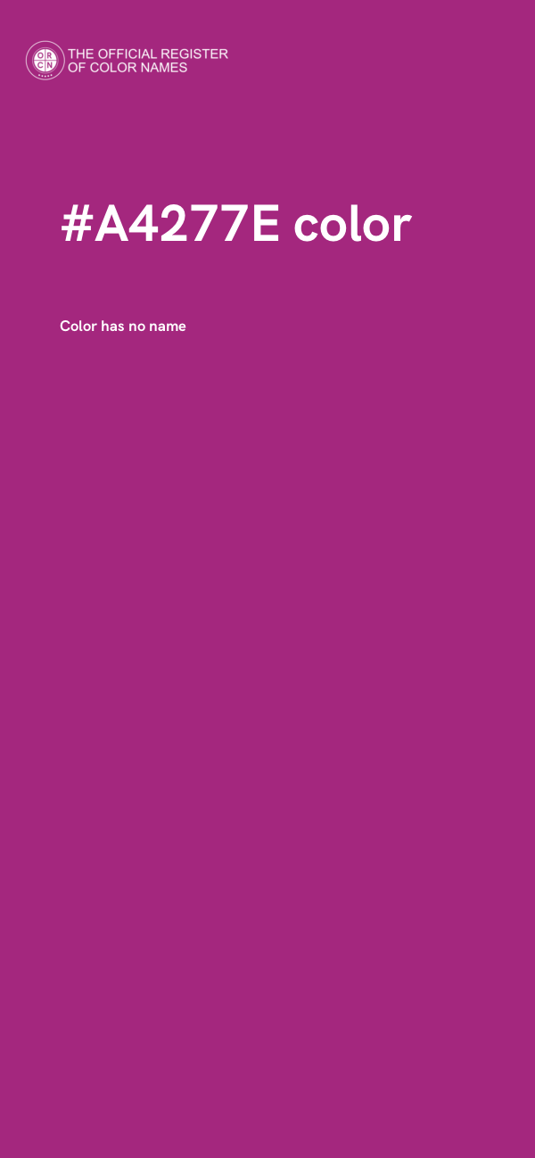 #A4277E color image