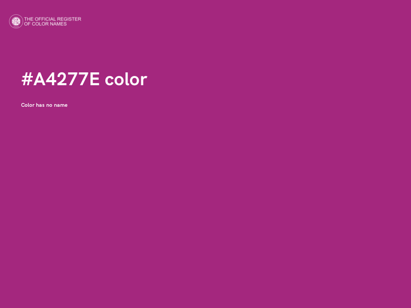 #A4277E color image