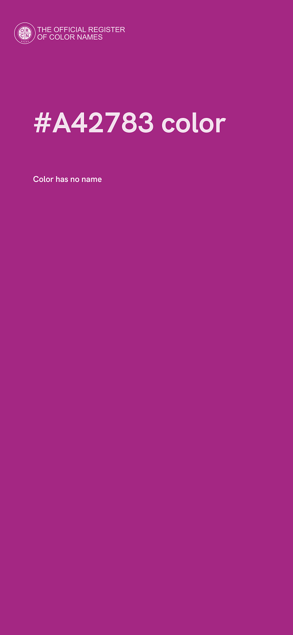 #A42783 color image