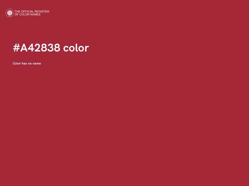 #A42838 color image