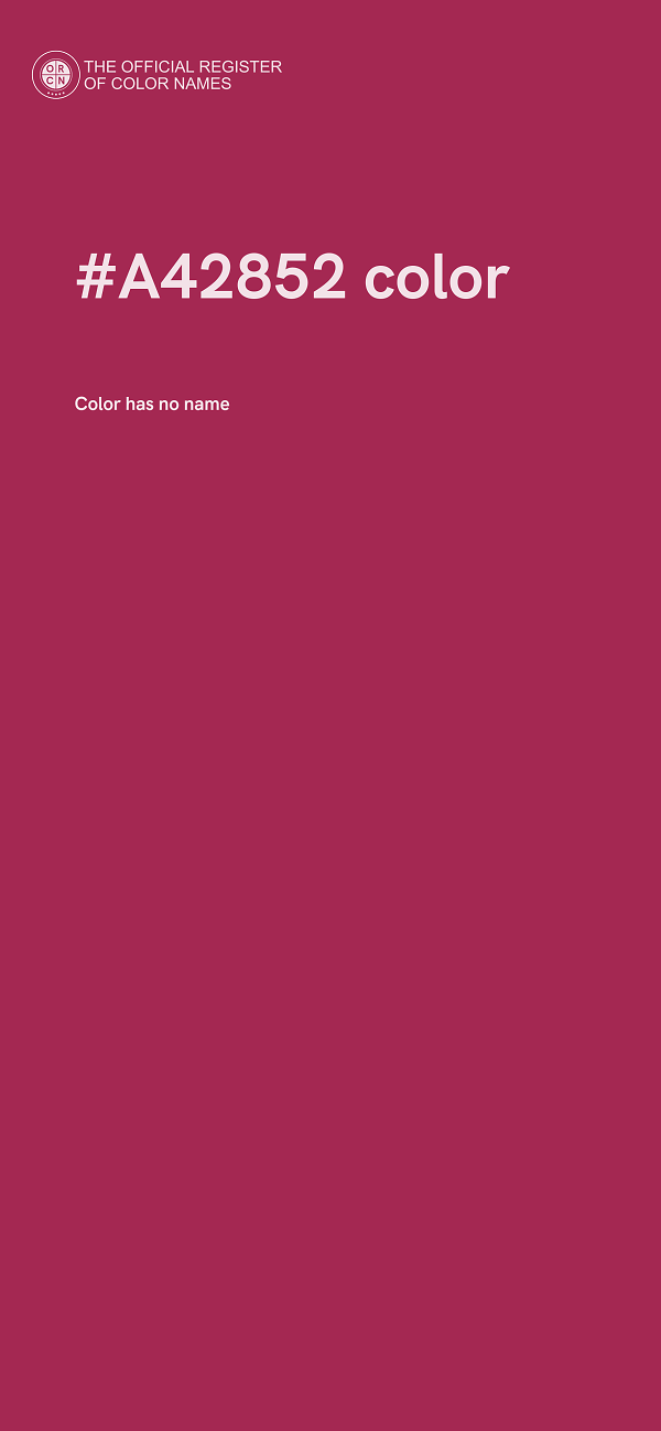 #A42852 color image