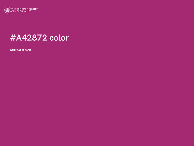 #A42872 color image