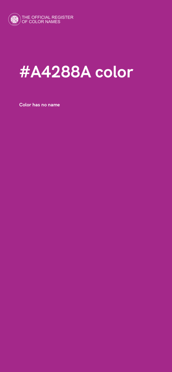#A4288A color image