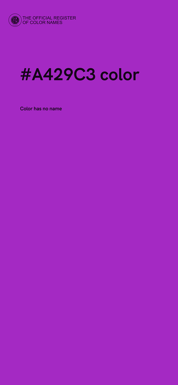 #A429C3 color image