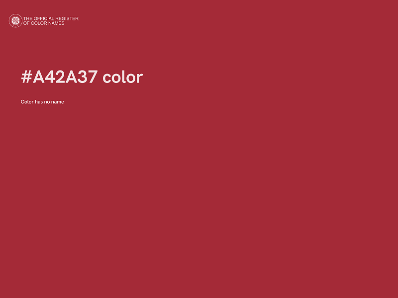 #A42A37 color image