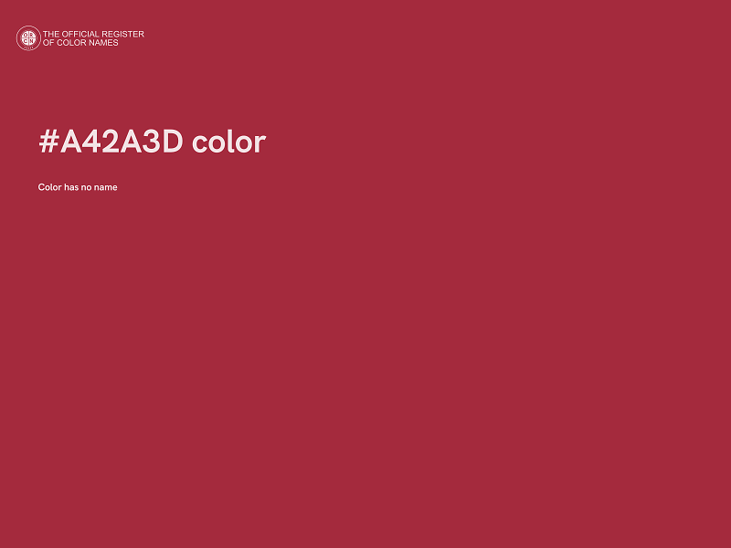 #A42A3D color image