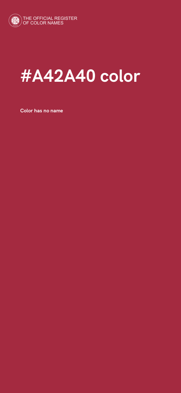 #A42A40 color image