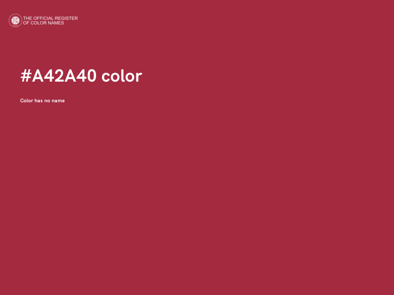 #A42A40 color image