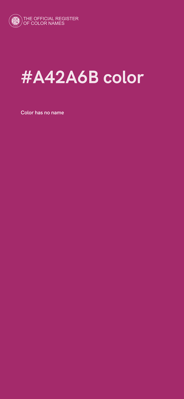 #A42A6B color image