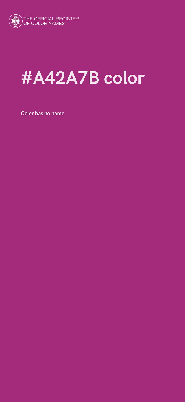#A42A7B color image