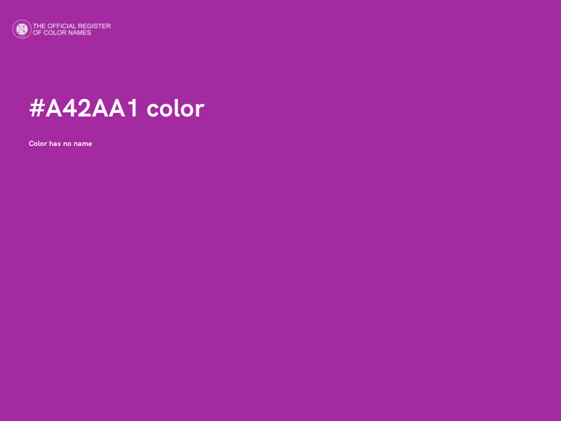 #A42AA1 color image