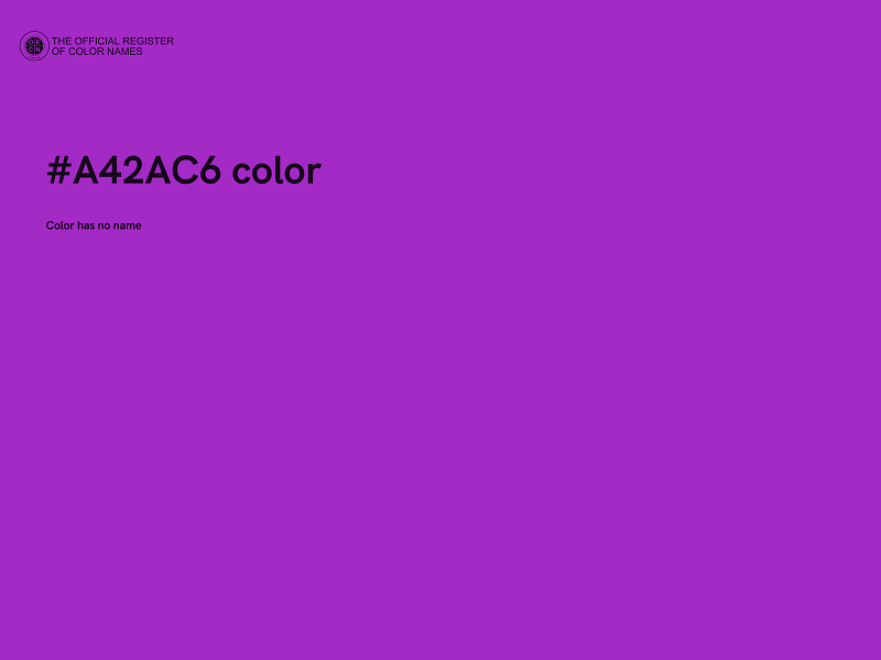 #A42AC6 color image