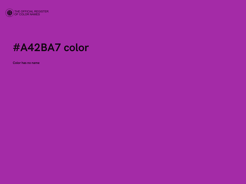 #A42BA7 color image