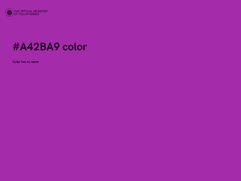 #A42BA9 color image