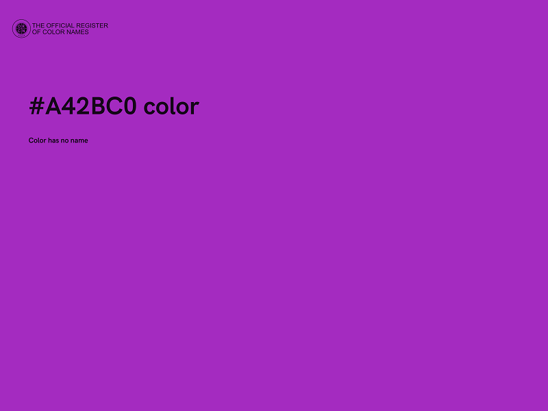 #A42BC0 color image