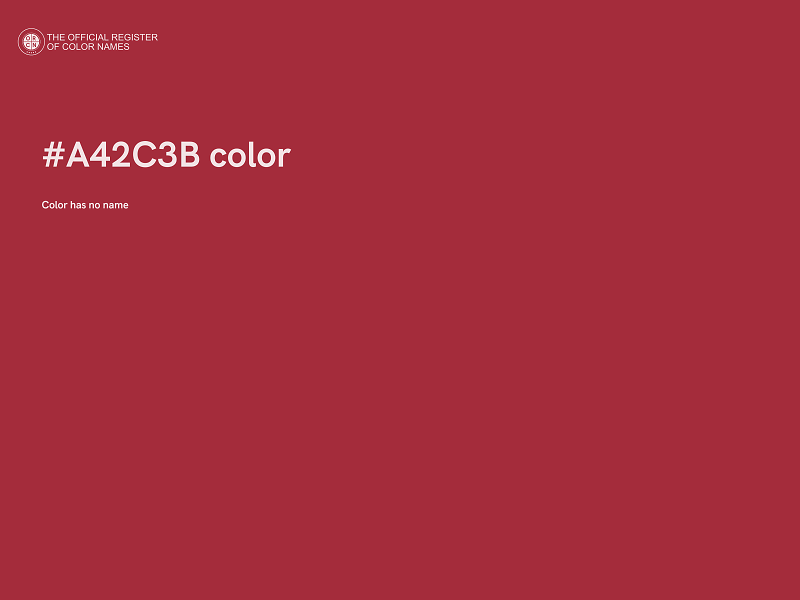 #A42C3B color image
