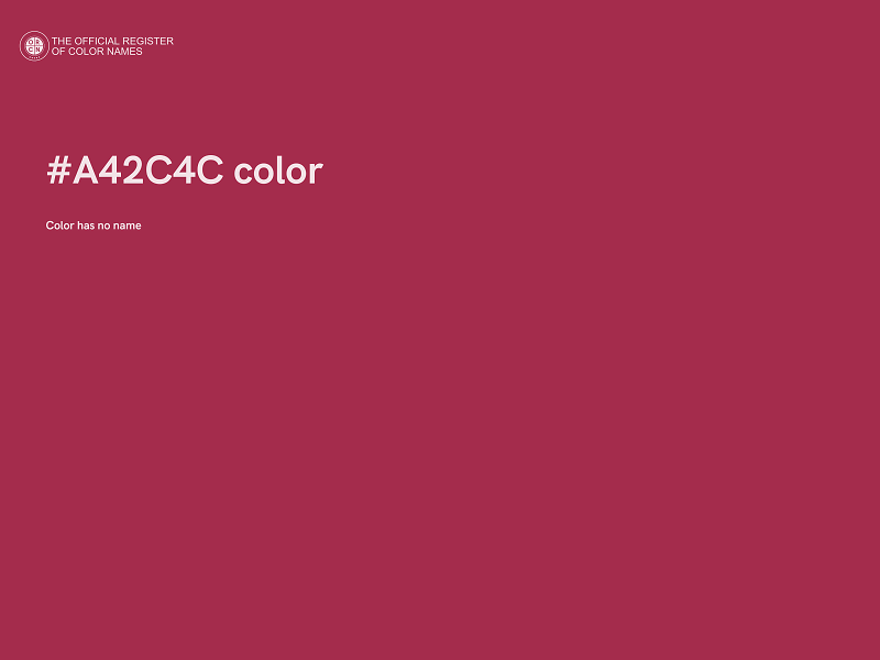 #A42C4C color image