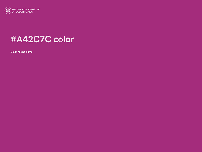 #A42C7C color image