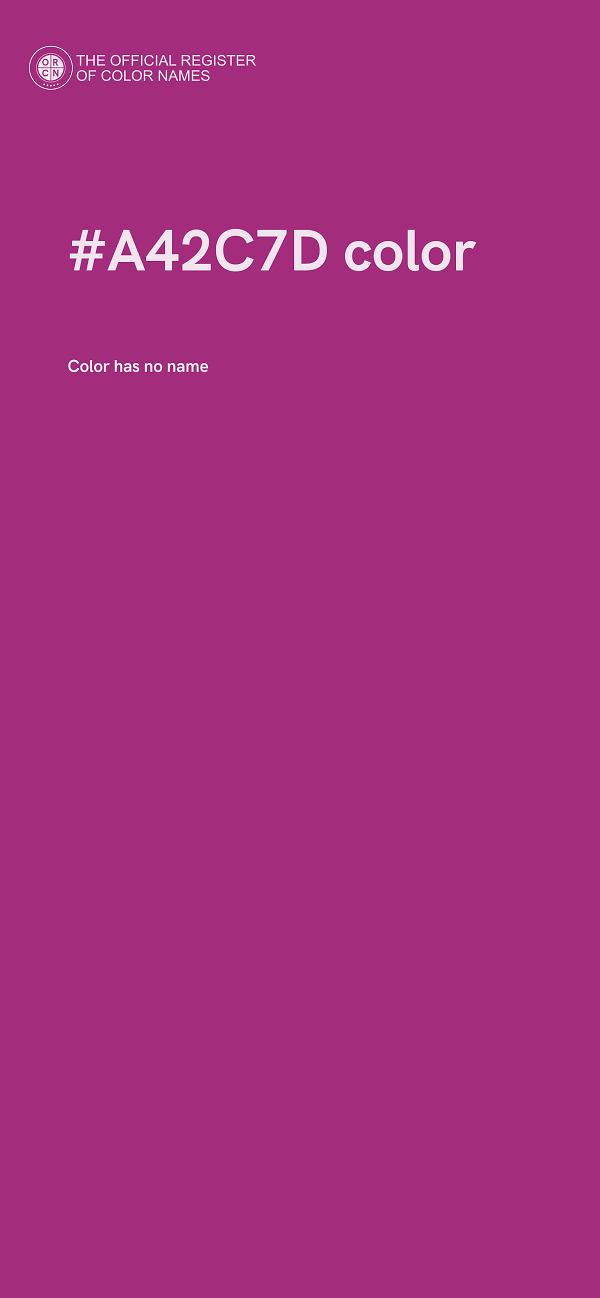 #A42C7D color image