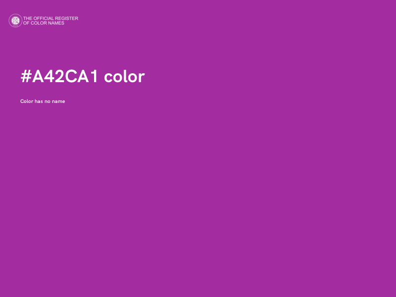 #A42CA1 color image