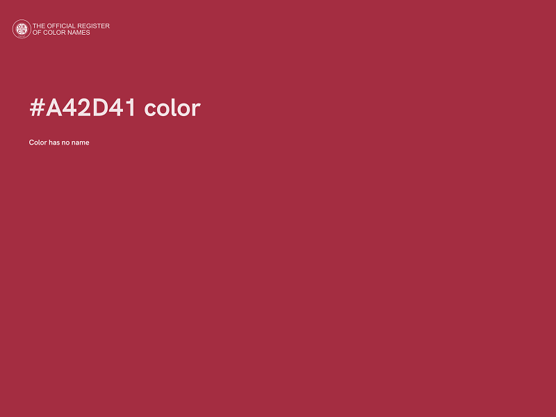 #A42D41 color image