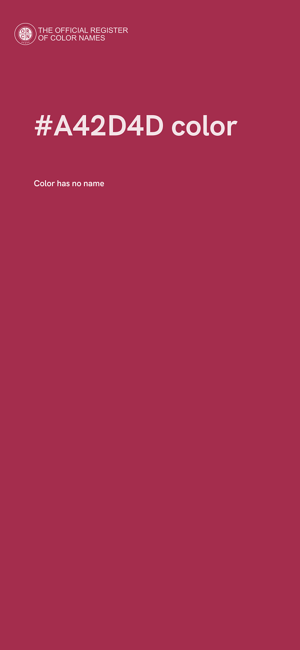 #A42D4D color image