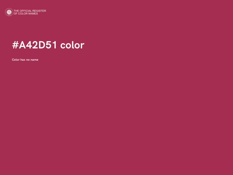 #A42D51 color image